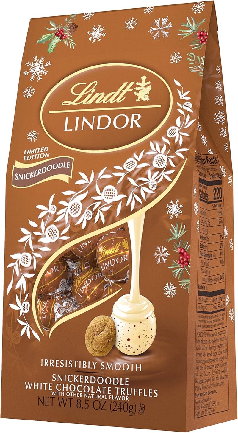 Lindt LINDOR Holiday Snickerdoodle White Chocolate Truffles - Image 5